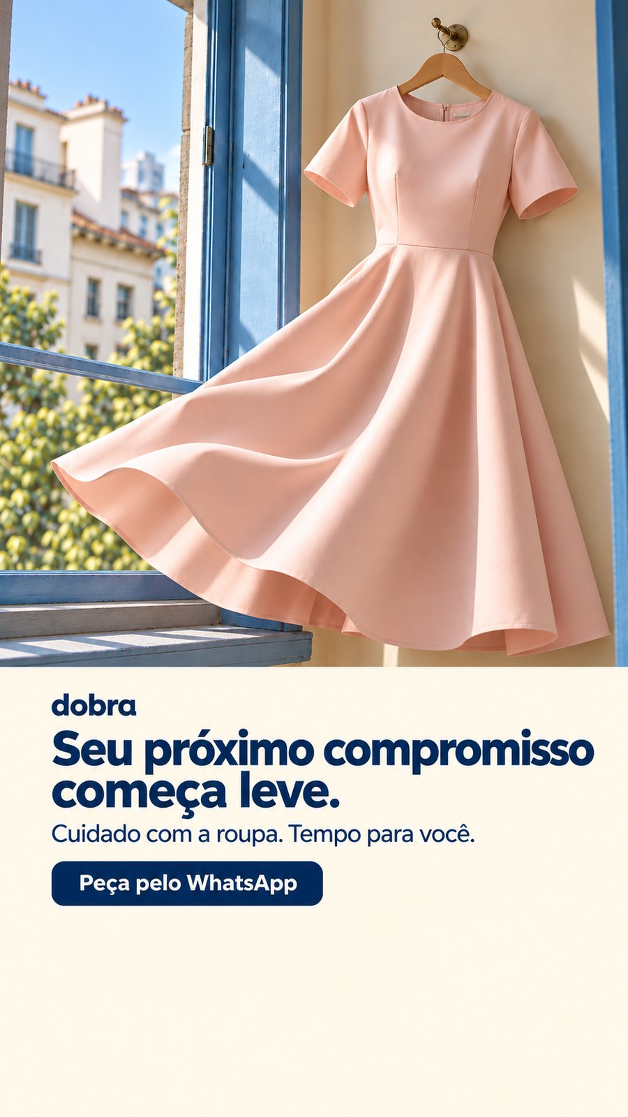 Story vertical da Dobra com o título Seu próximo compromisso começa leve.