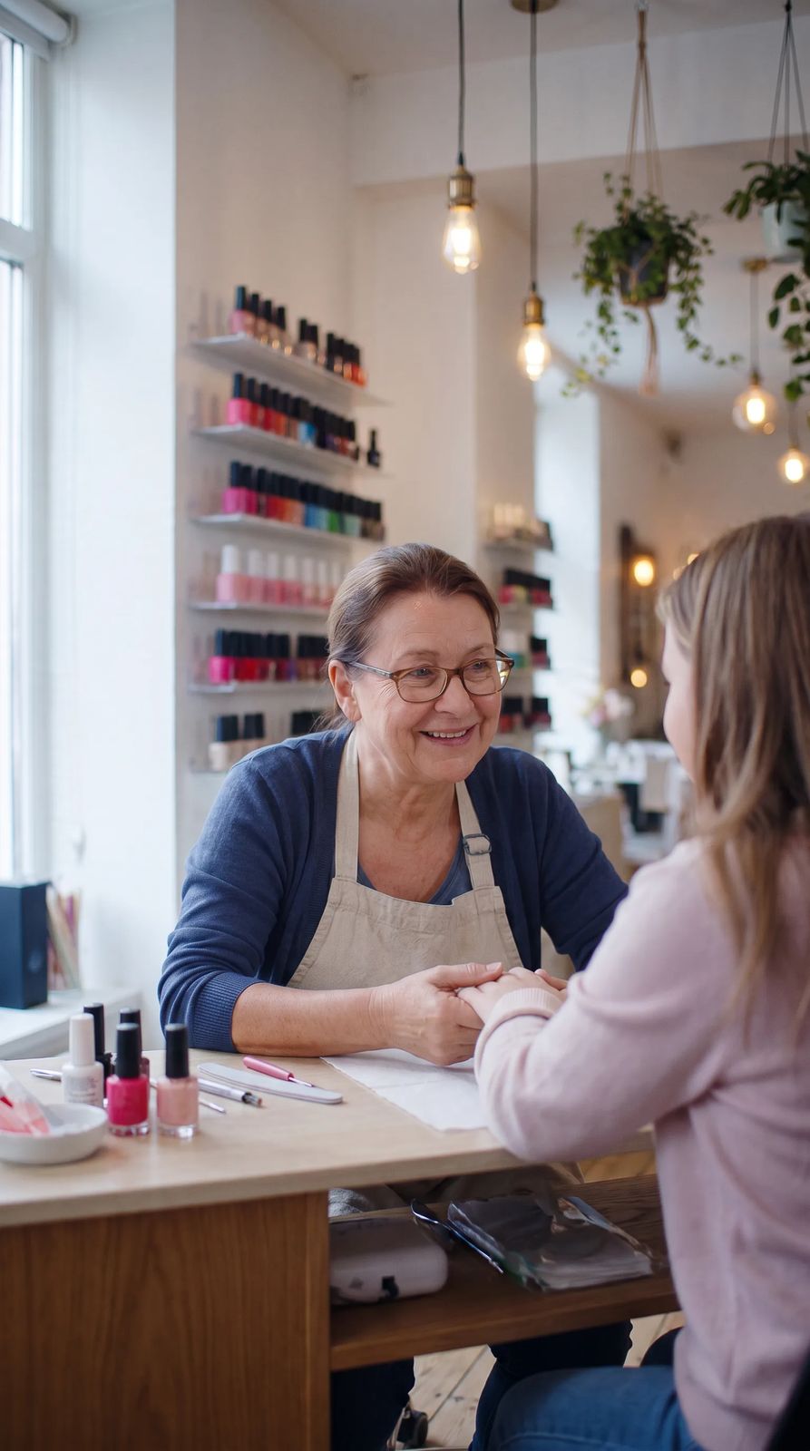 Manicure, personagem do banco Segura MEI
