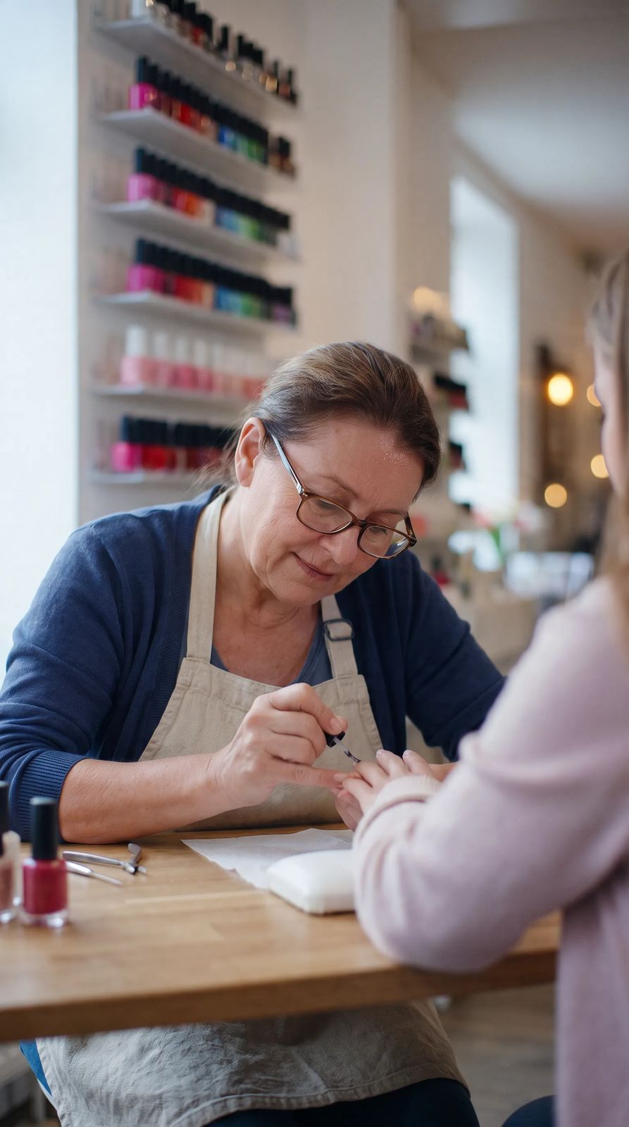 Manicure, formato retrato para Stories